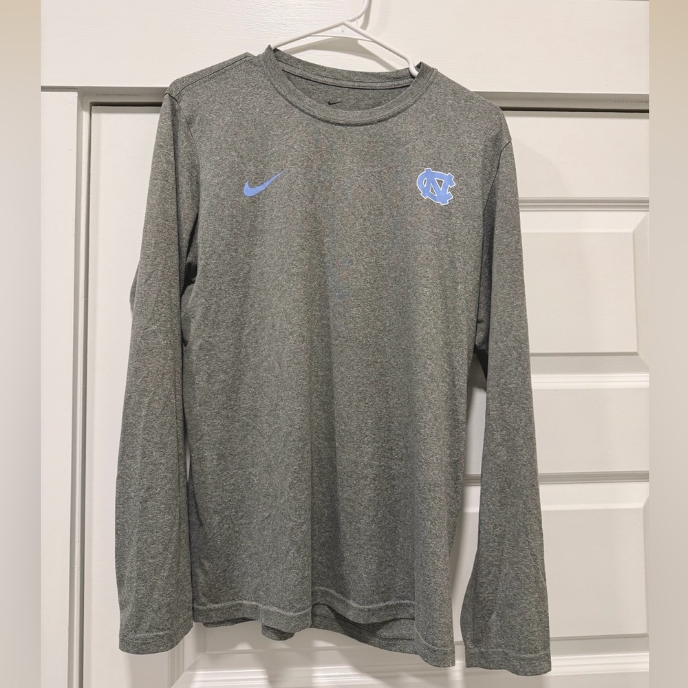 Nike UNC Gray Long Sleeve Shirt